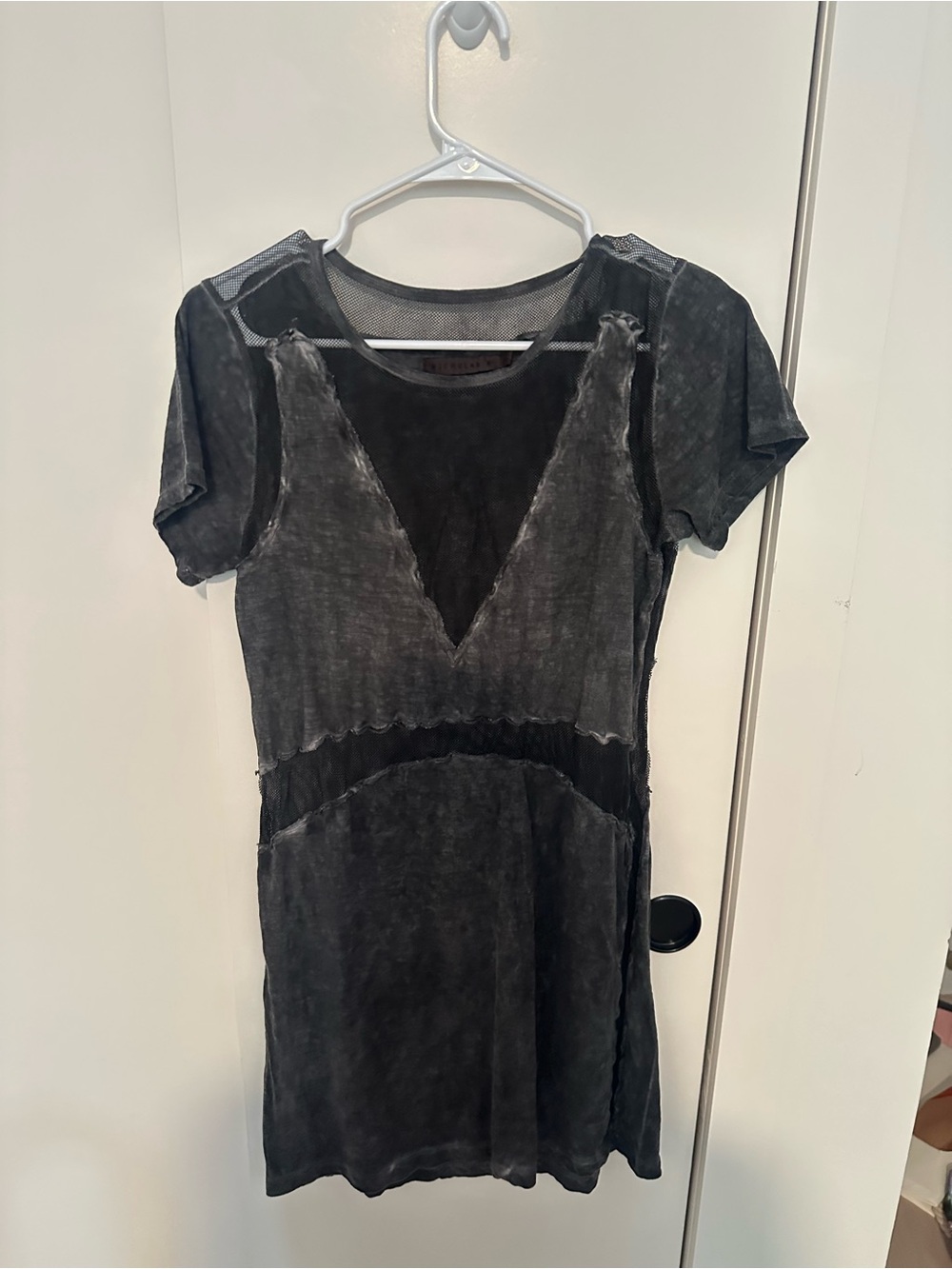 Nicholas K Black Mesh Mini Dress Size M